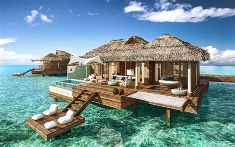Tropical Destination With Over Water Bungalows CodyCross .